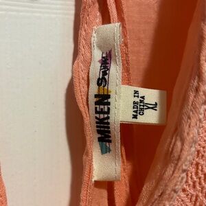 Miken Peach Swimsuit Cover-Up